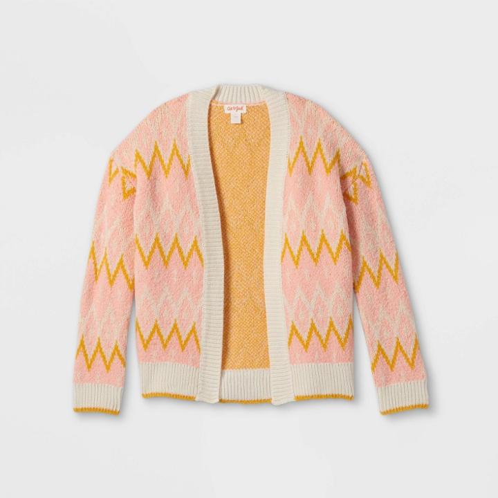 Girls' Short Open Cardigan - Cat & Jack Pink