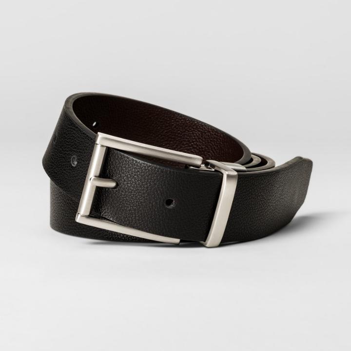 Target Men's 32mm Reversible Belt - Goodfellow & Co - Black