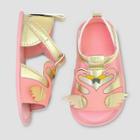 Baby Girls' Flamingo Ankle Strap Sandals - Cat & Jack Pink/gold 6-9m, Pink Gold