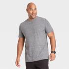 Men's Tall Striped Standard Fit Short Sleeve Crewneck T-shirt - Goodfellow & Co Charcoal Gray/multi