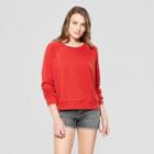 Women's Crew Neck Sweatshirt - Universal Thread Red