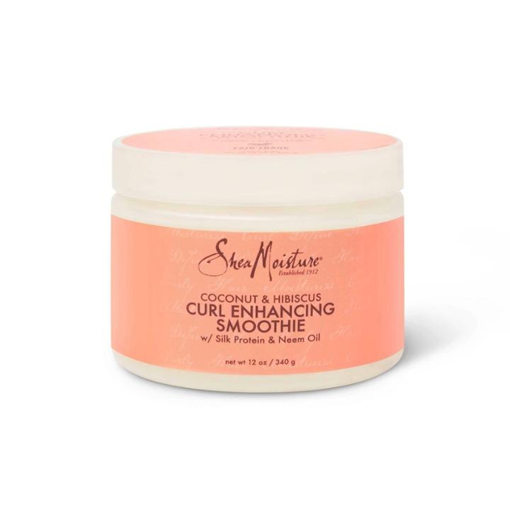 Sheamoisture Smoothie Curl Enhancing Cream For Thick Curly Hair Coconut And Hibiscus
