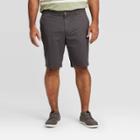 Men's Big & Tall 10.5 Flat Front Chino Shorts - Goodfellow & Co Railroad Gray Heather