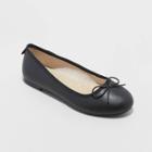Girls' Diana Slip-on Ballet Flats - Cat & Jack Black
