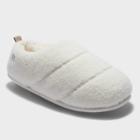 Women's Dluxe By Dearfoams Chloe Puffer Slippers - White