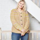 Women's Plus Size Button-front Cropped Cardigan - Universal Thread 1x,