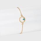 Adjustable Delicate Bracelet - A New Day Turquoise/gold