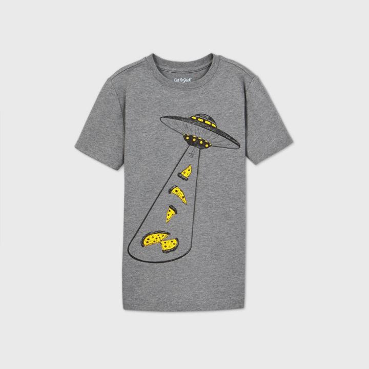 Boys' Alien Graphic Short Sleeve T-shirt - Cat & Jack Gray