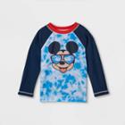 Mickey Mouse Toddler Boys' Disney Mickey Rash Guard - Blue