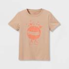 Kids' Short Sleeve Graphic T-shirt - Cat & Jack Tan