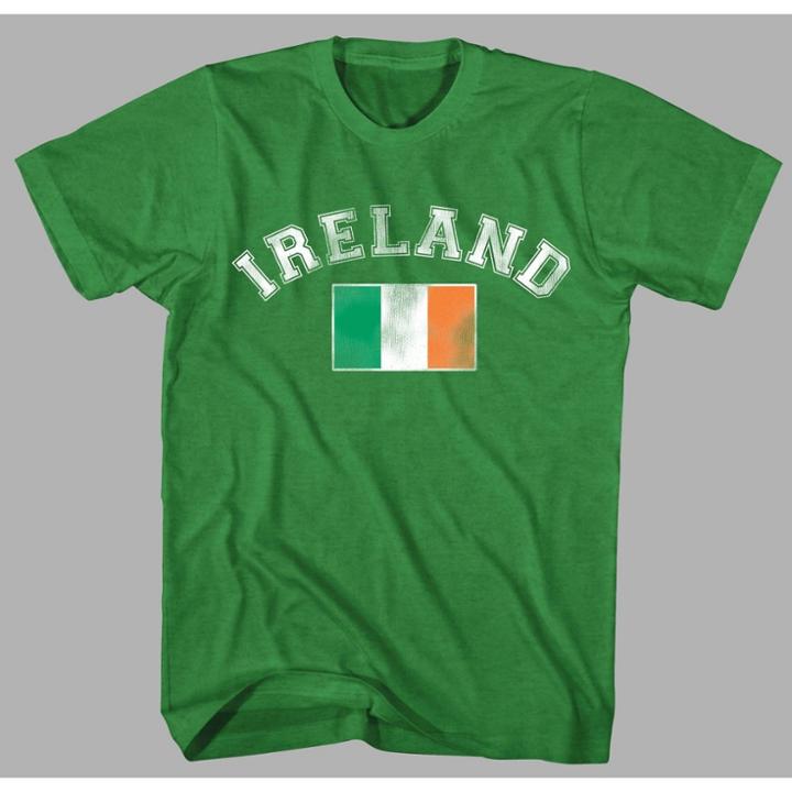Ev St Patrick Men's Ireland Flag Short Sleeve Graphic T-shirt - Green S, Men's,