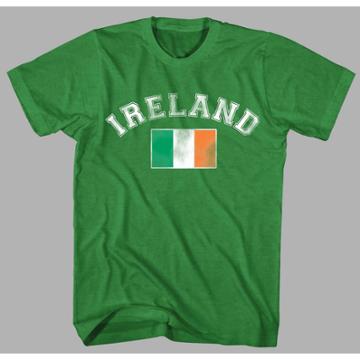 Ev St Patrick Men's Ireland Flag Short Sleeve Graphic T-shirt - Green S, Men's,