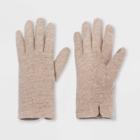 Women's Wool Gloves - A New Day Oatmeal Heather, Brown