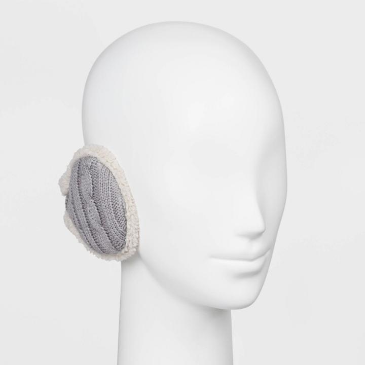 Degrees By 180s Women's Cable Knit Winter Headband - Gray One Size, Women's