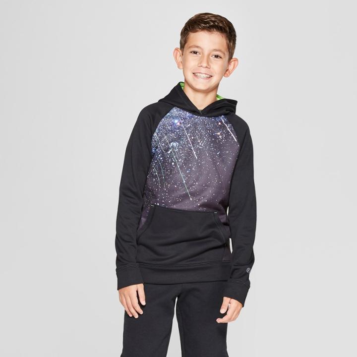 Boys' Graphic Meteor Shower Tech Fleece Pullover Hoodie - C9 Champion Black