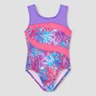 Freestyle By Danskin Girls' Gymnastics Leotard - Pink/purple M,