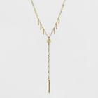 Target Beaded Y Necklace - Universal Thread Gold