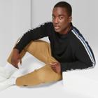 Men's Big & Tall Long Sleeve Velvet Trim Raglan Crew Pullover - Original Use Black