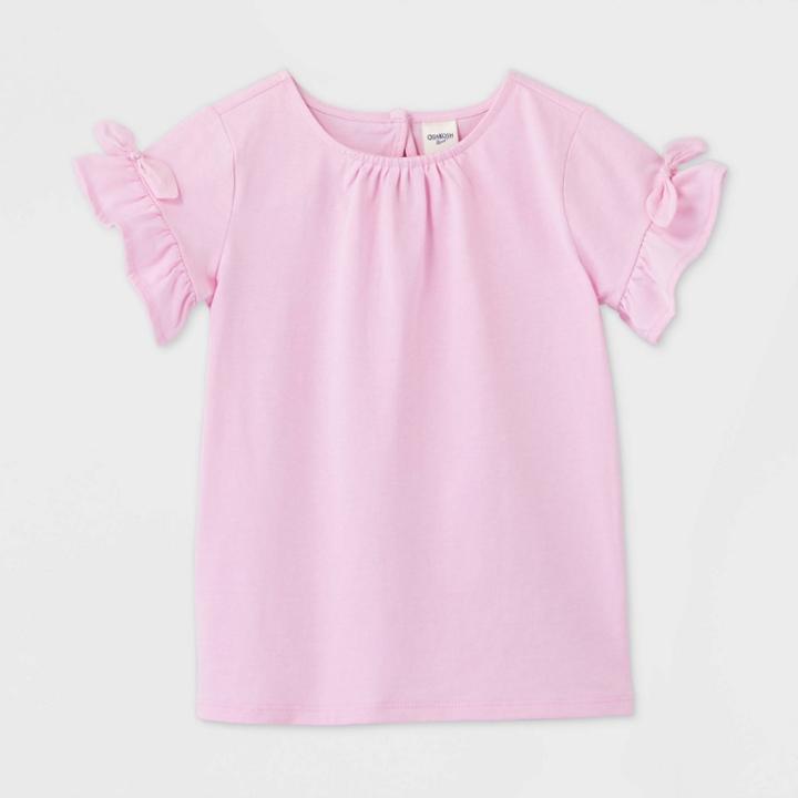 Oshkosh B'gosh Toddler Girls' Tie Knit T-shirt - Pink