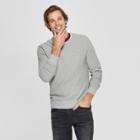 Men's Standard Fit Long Sleeve Crew Neck Pullover Sweater - Goodfellow & Co Heather Gray