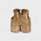 Oshkosh B'gosh Toddler Girls' Faux Fur Vest - Brown