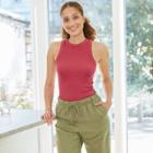 Women's Rib Layer Tank Top - A New Day Pink