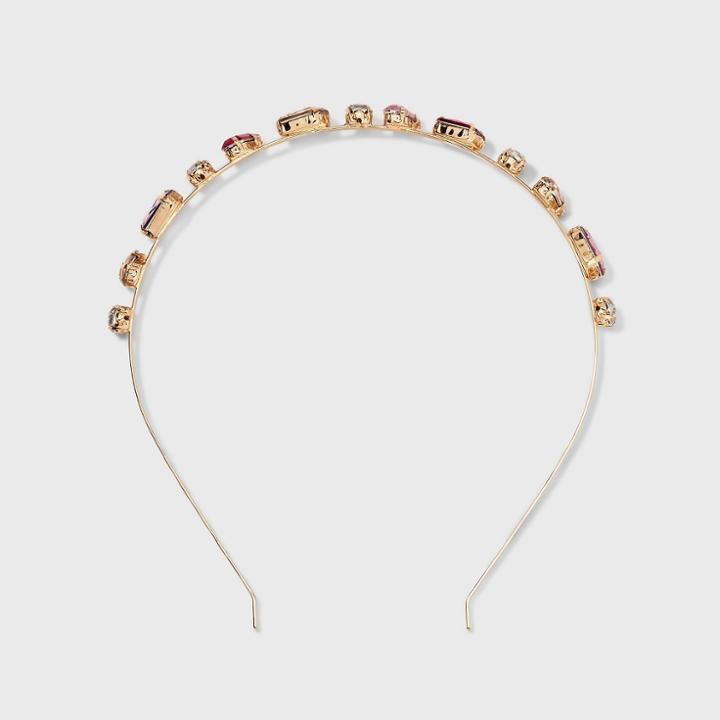 Rhinestone Headband - A New Day Pink/gold