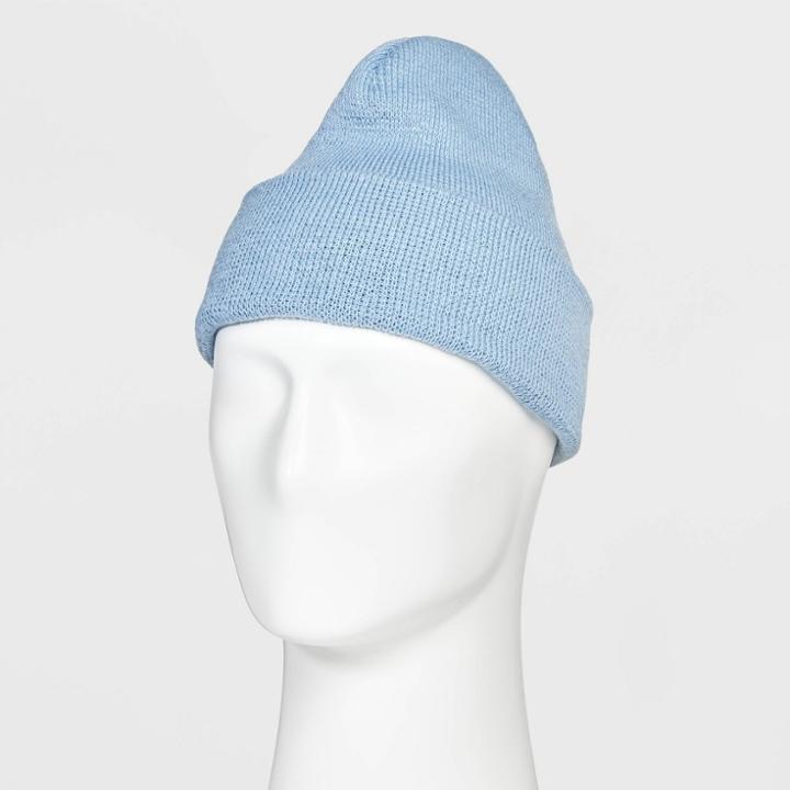 Men's Circular Knit Beanie - Goodfellow & Co Indigo, Blue