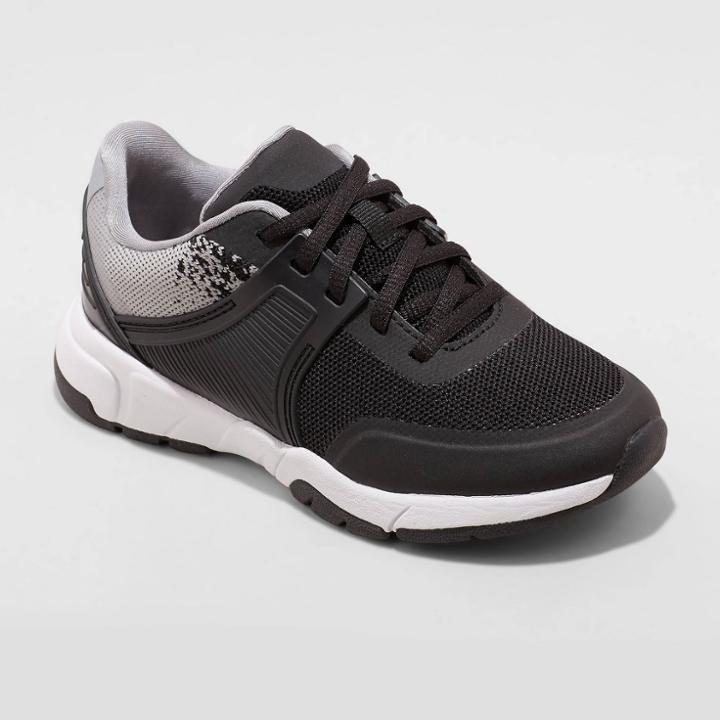 Kids' Lace-up Raul Mesh Apparel Sneakers - Cat & Jack Black