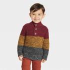 Toddler Boys' Mock Neck Pullover Sweater - Cat & Jack Brown