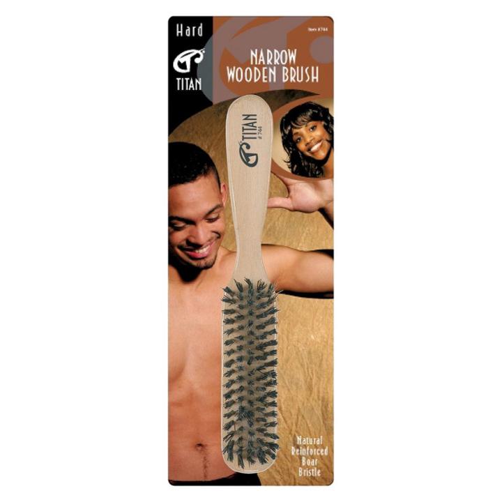 Target Titan Narrow Wooden Hair Brush, Tan