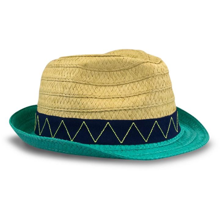 Toddler Boys' Paper Braid Fedora Hat - Cat & Jack Natural