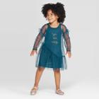 Toddler Girls' 'you Are Magic' Overlay Dress - Art Class Teal 12m, Toddler Girl's, Blue