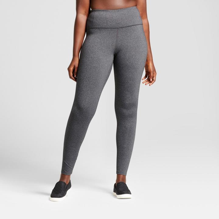 Plus Size Women's Plus Premium High Waist Long Leggings - Joylab Charcoal Heather