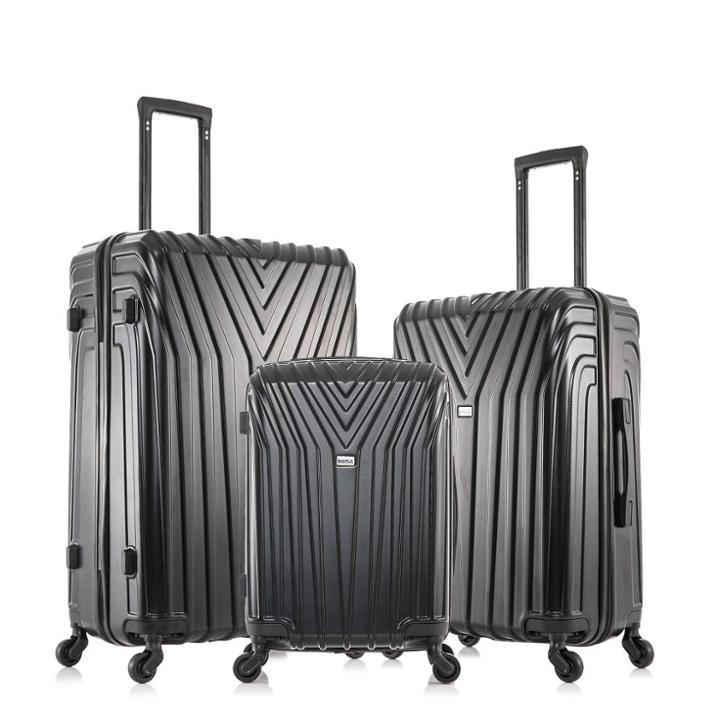 Inusa Vasty Lightweight Hardside Checked Spinner Luggage Set