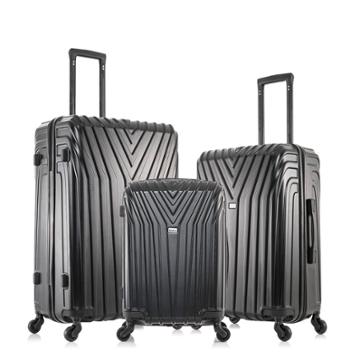 Inusa Vasty Lightweight Hardside Checked Spinner Luggage Set