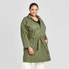 Women's Plus Size Anorak Jacket - Ava & Viv Olive X, Women's, Green