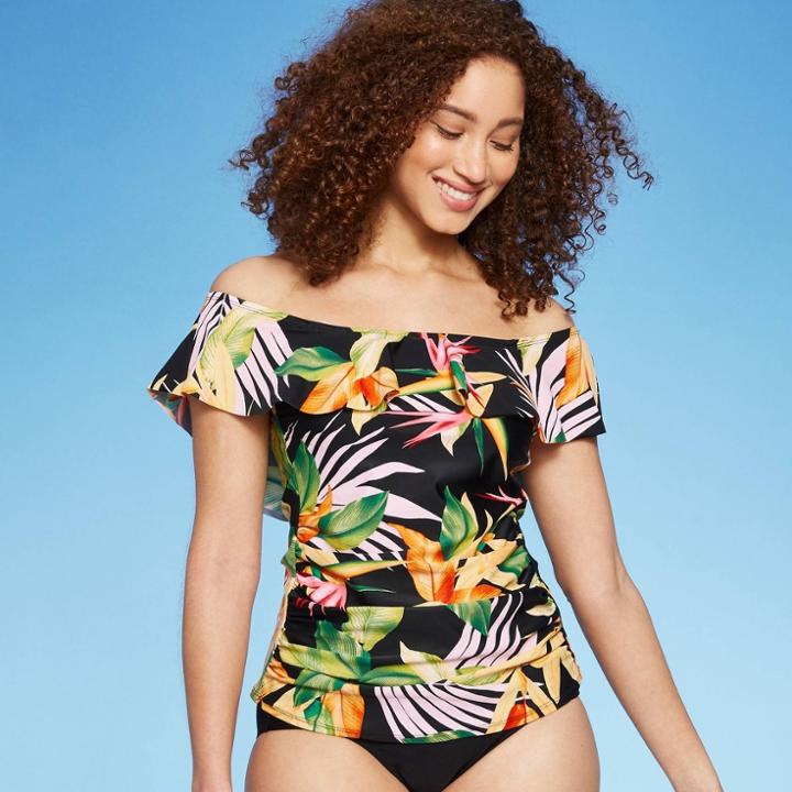 Kona Sol Women's Off The Shoulder Tankini Top - Kona