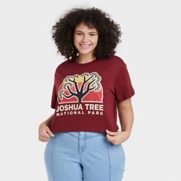 National Park Foundation Women's Plus Size Joshua Tree Short Sleeve Graphic T-shirt -