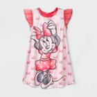 Toddler Girls' Minnie Mouse Nightgown - Red