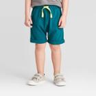 Toddler Boys' Jersey Pull-on Shorts - Cat & Jack Turquoise 12m, Toddler Boy's, Blue