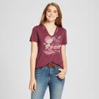 Women's Short Sleeve Hit The Road Destructed Graphic T-shirt - Fifth Sun (juniors') Fig
