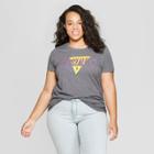 Iml Women's Plus Size Short Sleeve Nostalgic T-shirt - (juniors') Charcoal