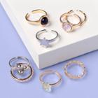 More Than Magic Kids' 8pk Mini Stone Ring Set- More Than
