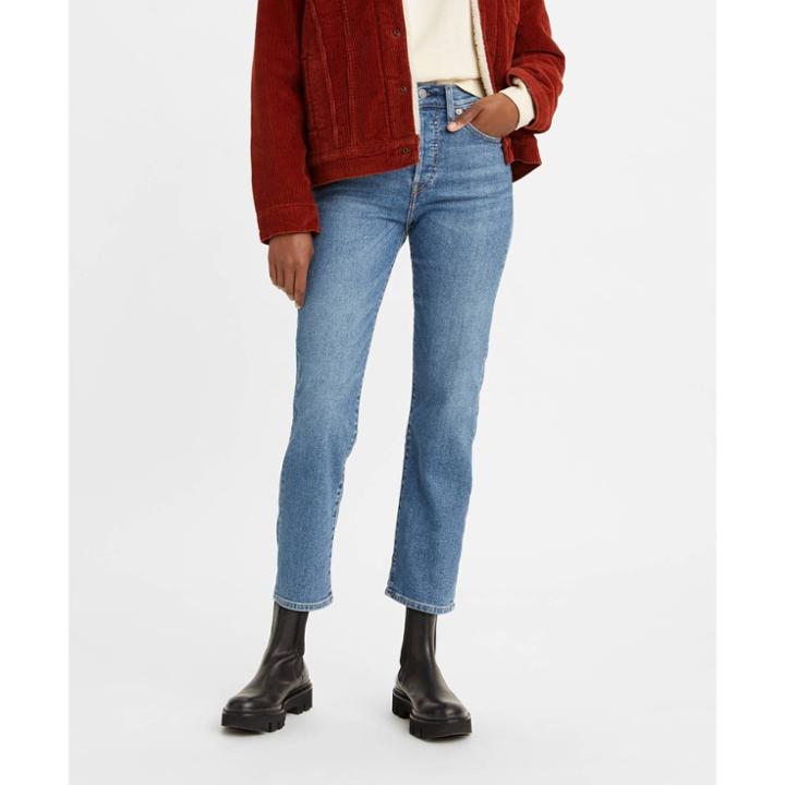 Levi's Women's High-rise Wedgie Straight Jeans - Love In The Mist 24, Love In The Blue