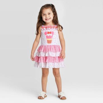 Mia & Mimi Toddler Girls' Pippa And Julie Disney Sleeveless Minnie Mouse Tiered Dress - Pink 2t, Girl's,
