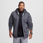 Men's Big & Tall Sizes Fleece Full Zip Hoodies - C9 Champion Dark Gray Lt, Charcoal Heather