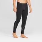 Men's Ultra Warm Brushed Compression Tight Leggings - C9 Champion Black