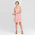 Women's Sleeveless V-neck Shift Dress - Knox Rose Pink
