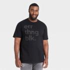 Ev Black History Month Black History Month Men's Big & Tall 'errthng Blk' Short Sleeve T-shirt - Black